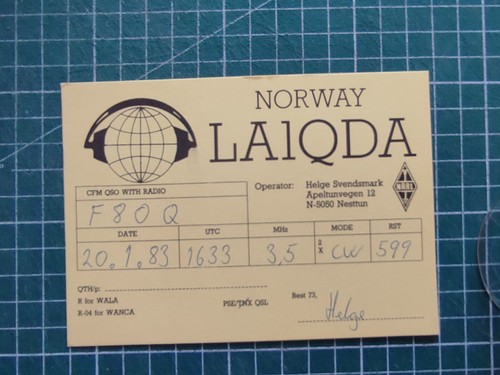 Br0949 carte radio amateur - amateur, qsl