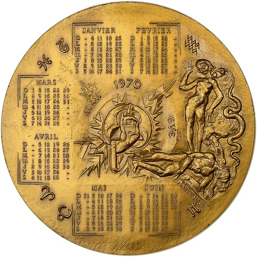 France médaille calendrier - médaille,,
