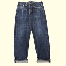 edwin ED-45 Selvedge Jean W34/L30 bleu Très bon état hommes moderne (M695)
