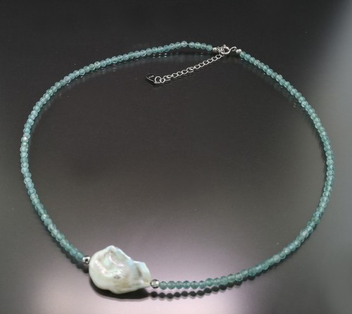 Collier kette pierre bleu - collier,