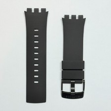 Bracelet Montre Silicone Original Swatch Touch Noir SURB100