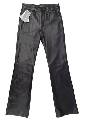 Pantalon évasé cuir - évasé,