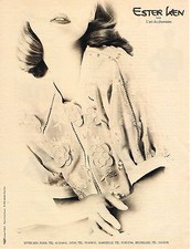 PUBLICITE ADVERTISING 074  1990   ESTER KEN  art du chemisier