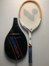RAQUETTE EN BOIS VINTAGE INTERSPORT WHITE CROWN