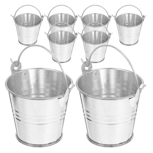 8pcs seau étain - seau,