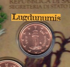 Saint Marin 2010 1 Centimes D'Euro BU FDC 48000 exemplaires Provenant du BU RAR