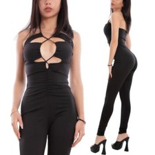 Global Costume Femme Grenouillère Pantalon Moulant Unglued TooCool SQ-16451