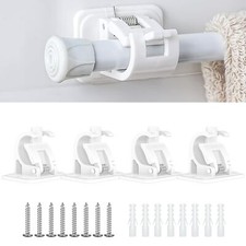 Lot de 4 crochets de rideau