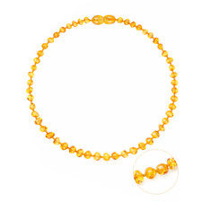 Collier Ambre Miel Mer