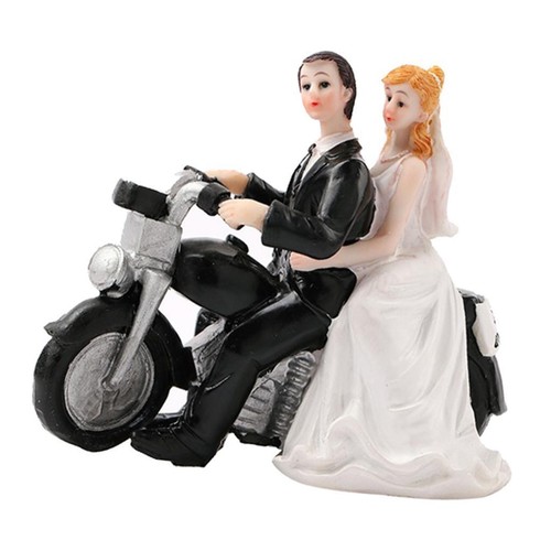 Mariage mariée marié moto