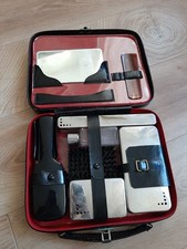 ancienne trousse de toilette en cuir veritable