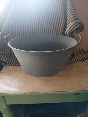 Bassine ovale en - bassine, zinc