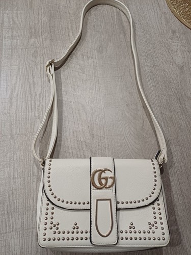 Sac main blanc bandoulière - sac,