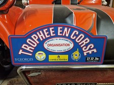 PLAQUE DE RALLYE 20 ème TROPHEE EN CORSE ORGANISATION 2013 RALLYSTORY