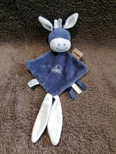 doudou attache tétine âne bleu Alex et Bibou Nattou Etat neuf