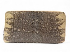 NEUF PORTEFEUILLE HERMES AZAP OMBRE EN CUIR LEZARD MONNAIE LIZARD WALLET 4700€