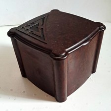 BOITE A CIGARETTE DE TABLE ART DECO 1930 BAKELITE MARRON