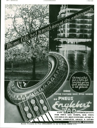 Publicité ancienne pneu