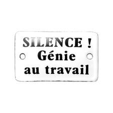 Plaque émaillée humoristique