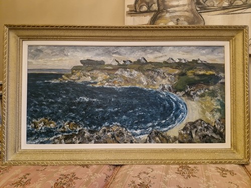 Peinture ancienne encadrée - peinture,