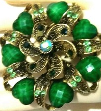 Bague réglable Fleur,Pierres