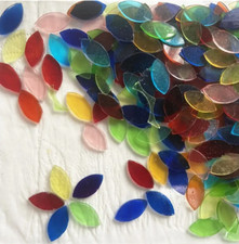 Fusing Glass Mosaïque 60pcs/1 Pack de Pièces de Verre Forme Multi  color