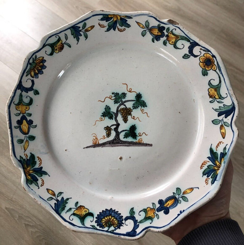 Belle assiette faience - assiette,