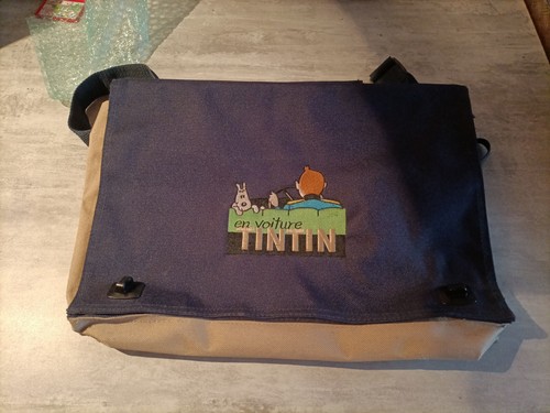 Tintin hergé voiture sac - en,