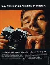 PUBLICITE ADVERTISING 045  1969  LEITZ   appareil photo LEICAFLEX SL