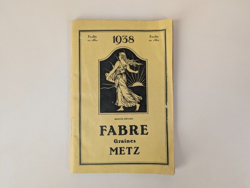 Catalogue graines fabre - fabre, metz