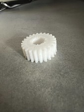 Engrenage droit en plastique blanc, 1 pièce, 1M 24T, avec pas de 4m 5mm 6mm et +