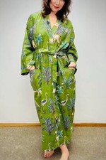 Robe En Coton Tigre Vert