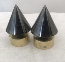 Bannister Caps Rope Stair Rail￼ Ends Finial￼ triangle grey onyx modern cone