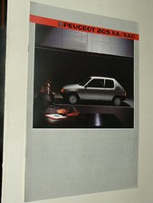 Prospectus PEUGEOT 205 XA /