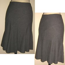 Jupe sexy MORGAN en 36 Noir à points Blancs Coutures tournantes BE