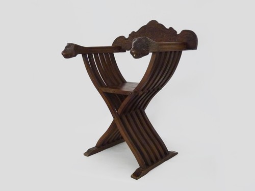 Chaise savonarola tête de - savonarola,