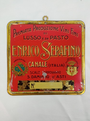 Plaque lithographiée vins - plaque,