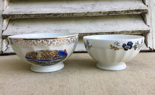 Lot bols anciens - souvenir, en