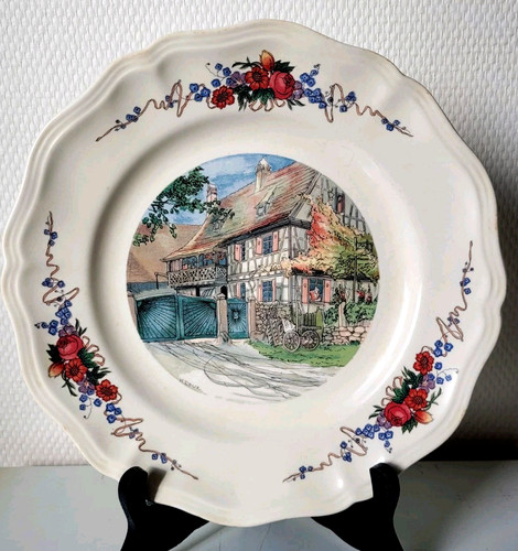 Assiette sarreguemines - assiette, sarreguemines/