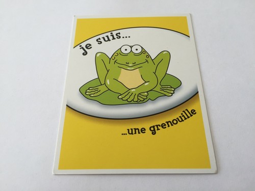 Carte suis une grenouille - carte,