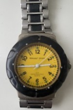 Renault Sport Vintage Quartz 35Mm Montre Jaune