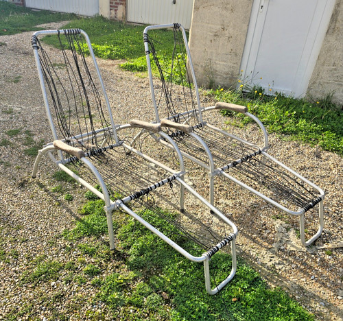 Paire chaises longues transat - paire,