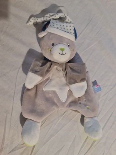 Doudou ours chat gris - ,