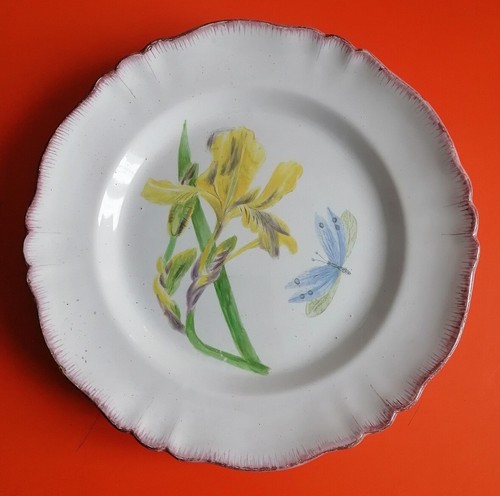 Ancien plat compotier faïence - ancien,