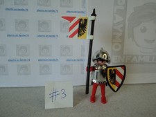 PLAYMOBIL vintage médiéval chevalier Nuremberg drapeau 3291 3409 3444 #3