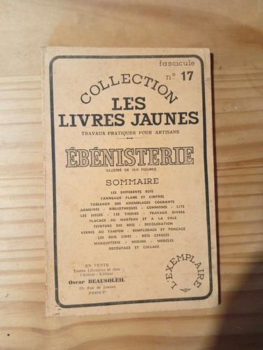 Les livres jaunes ebenisterie - les,