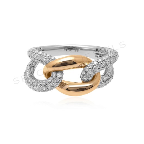 Maille gourmette lien bague - maille,