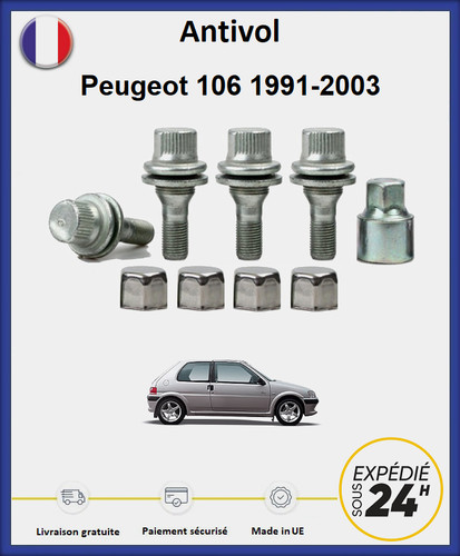 Ecrous antivol roues - antivol,