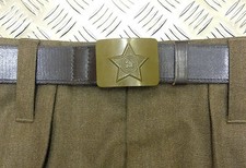 Véritable Russe / USSR / Soviet / Cccp Army Ceinture Avec Marteau Et Boucle -