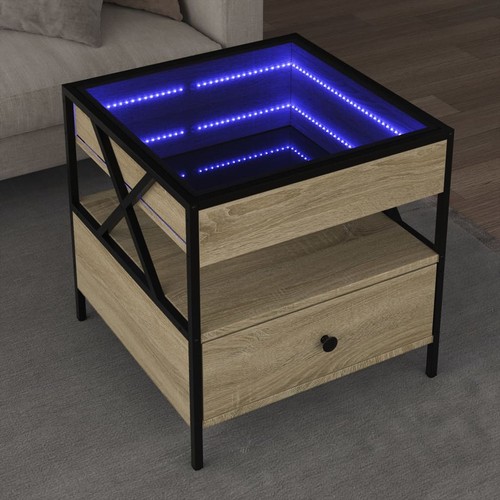 Table basse avec led infinity - table,